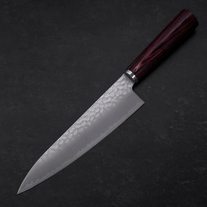Gyuto VG-10 Tsuchime Oval Red Handle 180mm