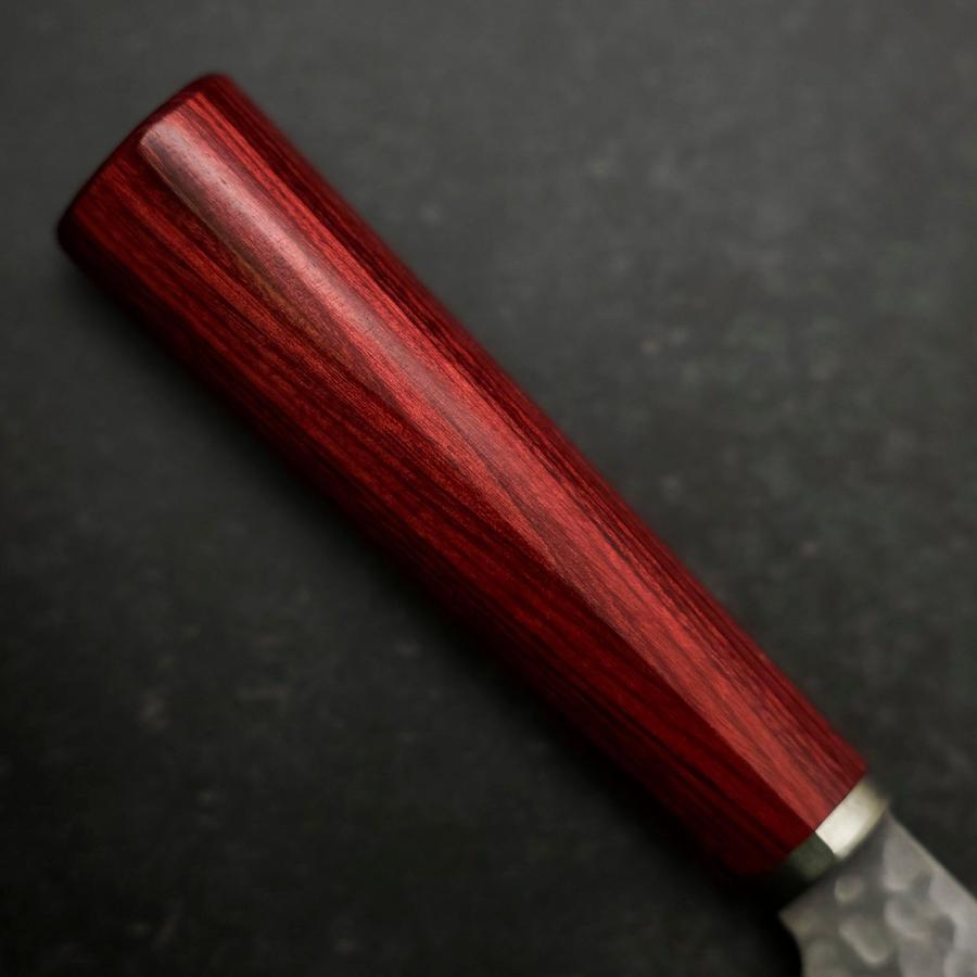 Gyuto VG-10 Tsuchime Western Red Handle 185mm