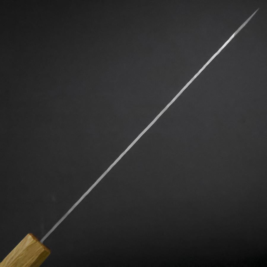 Gyuto White Steel #1 Tsuchime Oak Handle 210mm