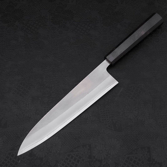 Gyuto White Steel #2 Nashiji Ebony Handle 210mm