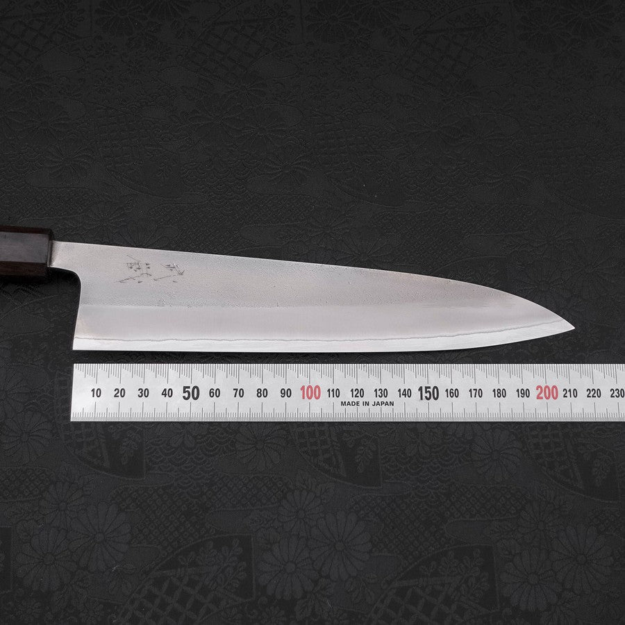 Gyuto White Steel #2 Nashiji Ebony Handle 210mm
