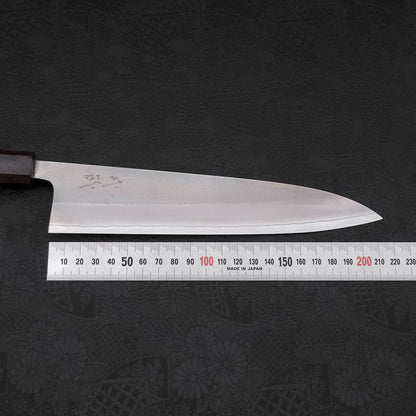 Gyuto White Steel #2 Nashiji Ebony Handle 210mm