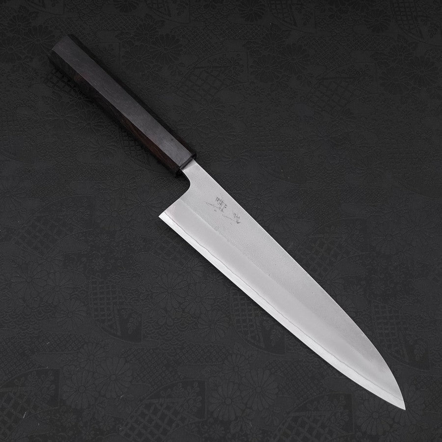 Gyuto White Steel #2 Nashiji Ebony Handle 210mm