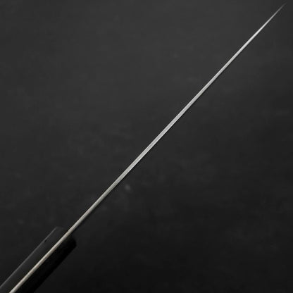 Gyuto White Steel #2 Stainless Clad Polished Western Black Handle 180mm