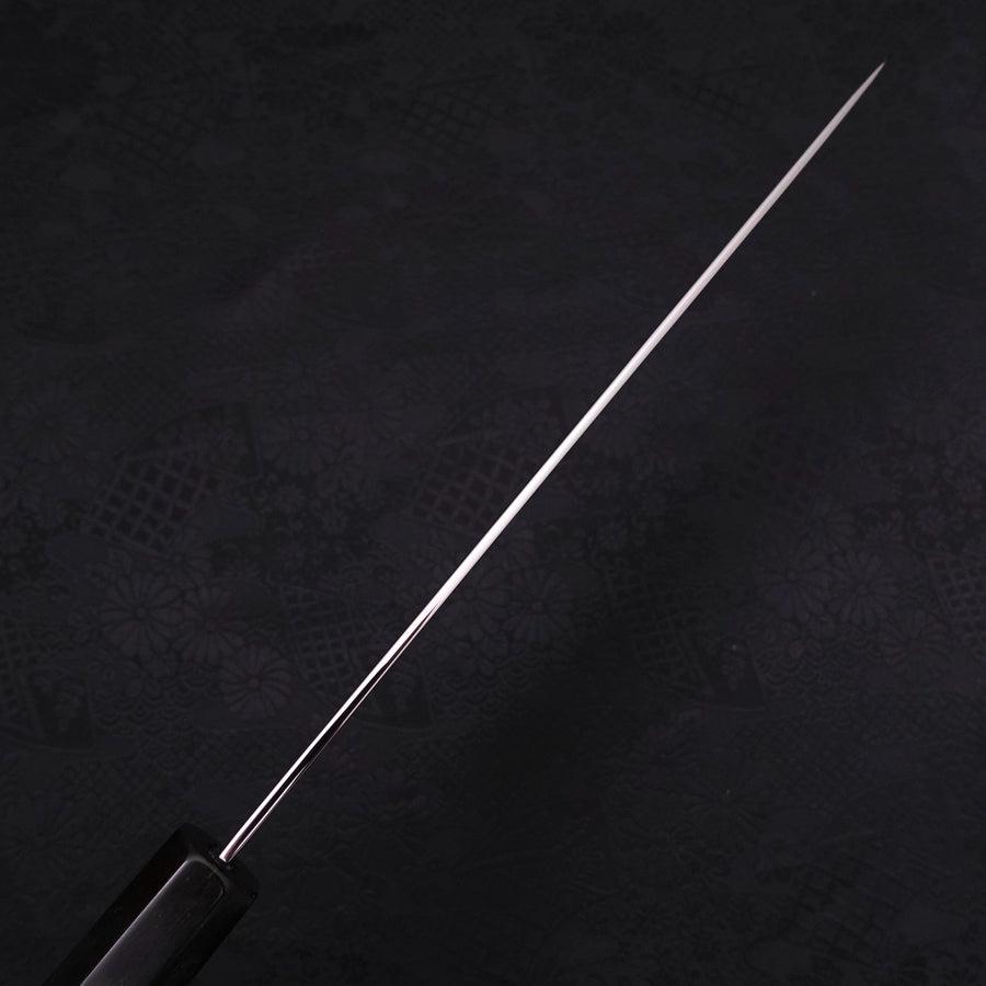 Gyuto White Steel #1 Mirror Moon-Fuji Water Honyaki Buffalo Ebony Handle With Sheath 240mm