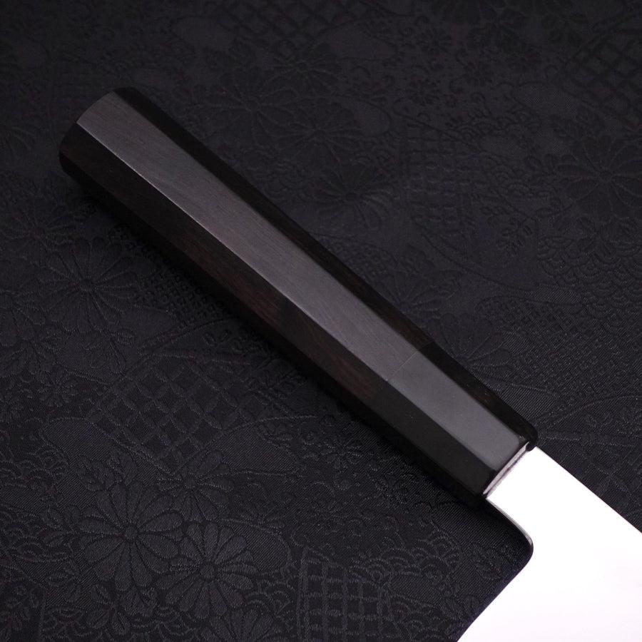 Gyuto White Steel #1 Mirror Moon-Fuji Water Honyaki Buffalo Ebony Handle With Sheath 240mm