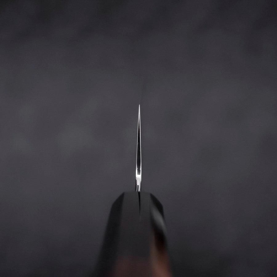 Gyuto White Steel #1 Mirror Water Honyaki Buffalo Ebony Handle With Sheath 210mm