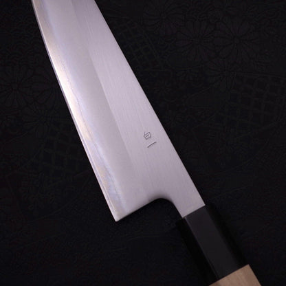 Gyuto White Steel #1 Polished Buffalo Magnolia Handle 180mm