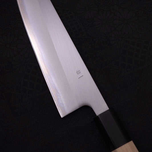 Gyuto White Steel #1 Polished Buffalo Magnolia Handle 180mm
