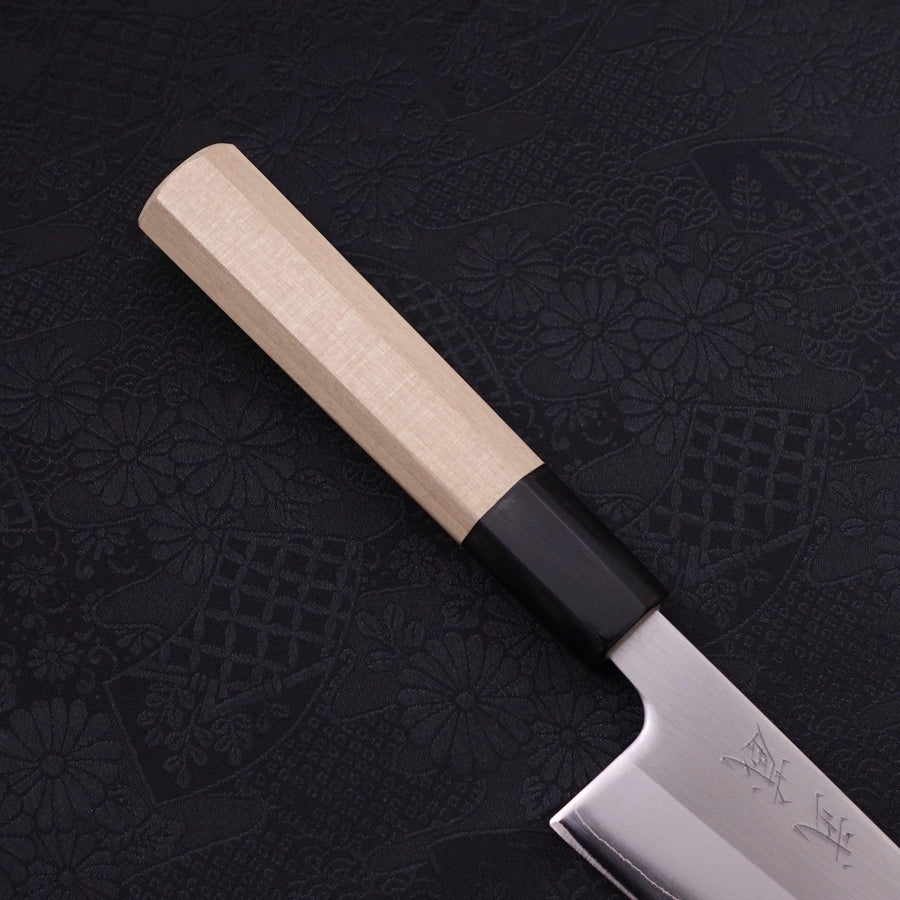 Gyuto White Steel #1 Polished Buffalo Magnolia Handle 180mm