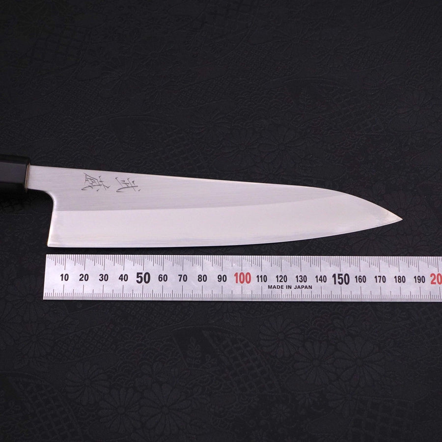 Gyuto White Steel #1 Polished Buffalo Magnolia Handle 180mm