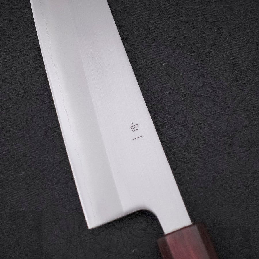 Gyuto White Steel #1 Polished Purple Urushi Handle 210mm