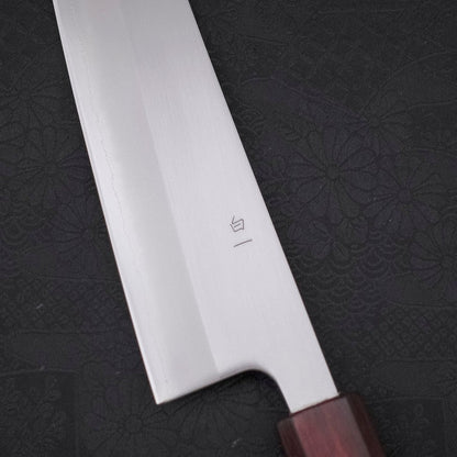 Gyuto White Steel #1 Polished Purple Urushi Handle 210mm
