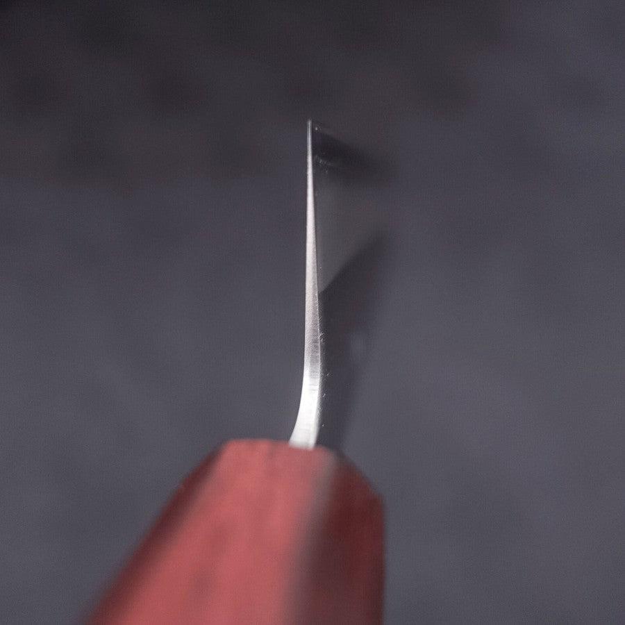 Gyuto White Steel #1 Polished Purple Urushi Handle 210mm