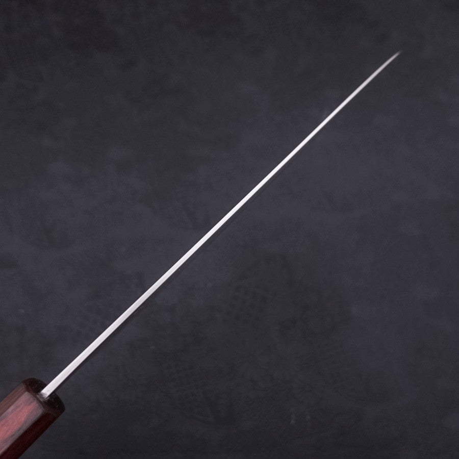 Gyuto White Steel #1 Polished Purple Urushi Handle 210mm