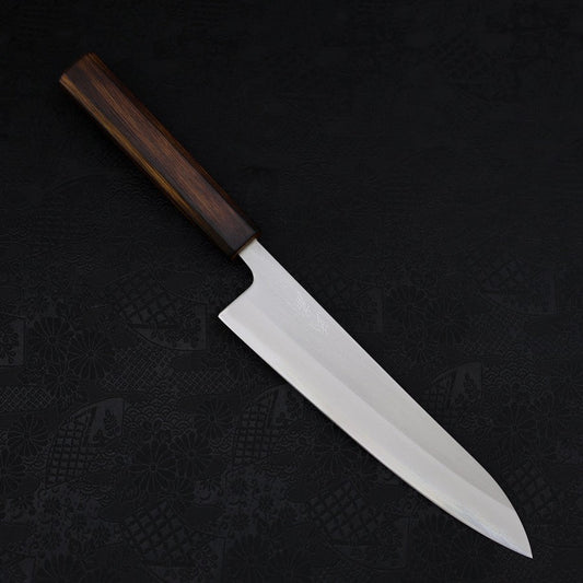 Gyuto White Steel #1 Polished Sumi Urushi Handle 210mm
