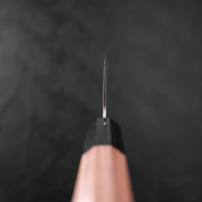 Gyuto White Steel #1 Stainless Clad Tsuchime Walnut Handle 240mm