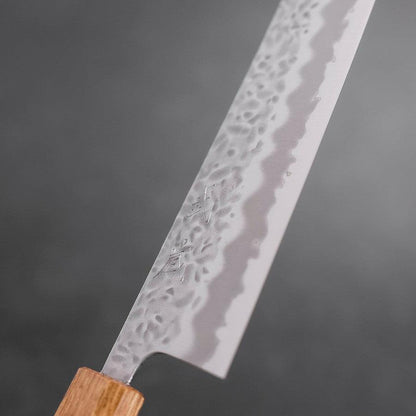 Gyuto White Steel #1 Stainless Clad Tsuchime Yaki Urushi Handle 240mm