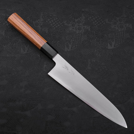 Gyuto White Steel #2 Kasumi Buffalo Teak Handle 210mm
