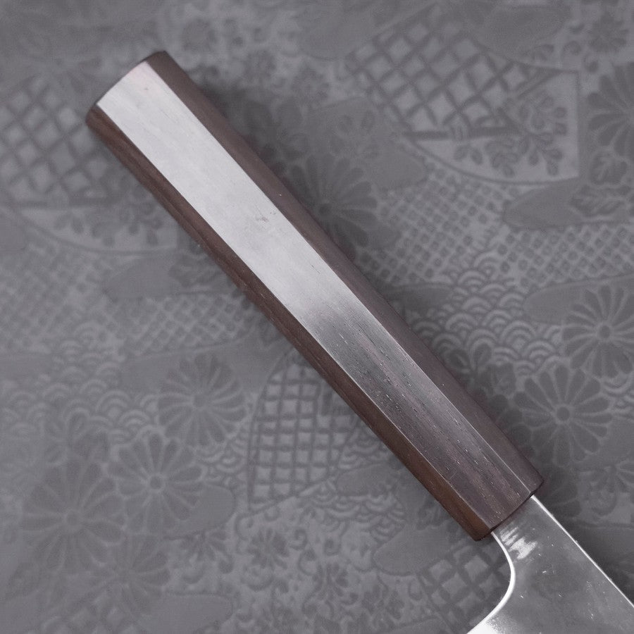 Gyuto White Steel #2 Kurouchi Stainless Clad Ebony Handle 210mm