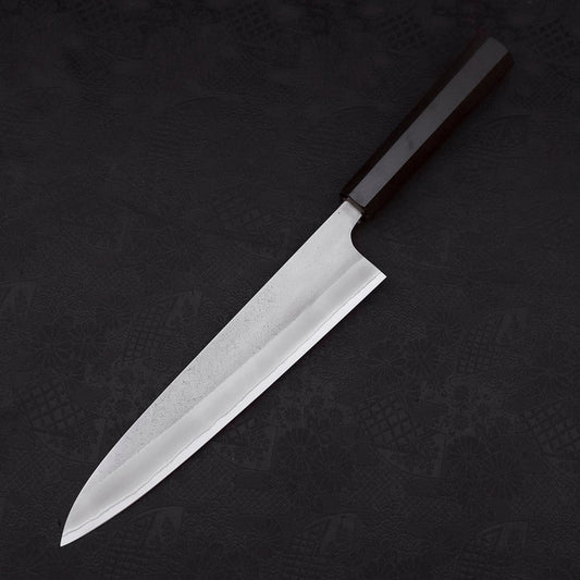 Gyuto White Steel #2 Nashiji Ebony Handle 240mm