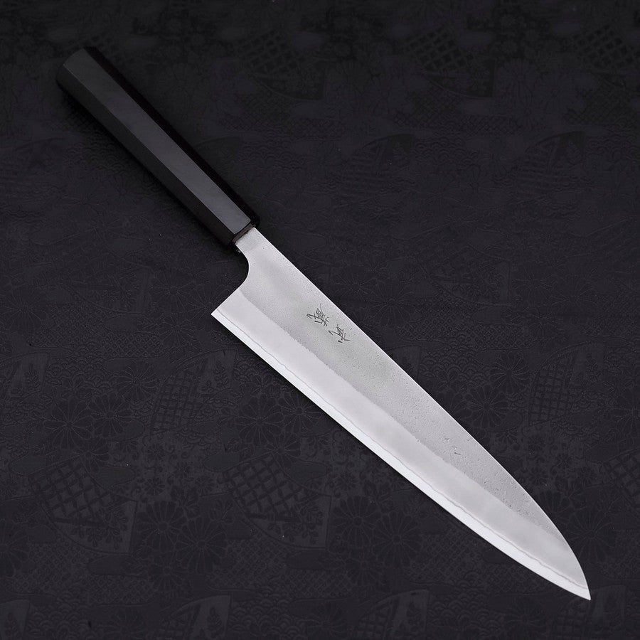 Gyuto White Steel #2 Nashiji Ebony Handle 240mm