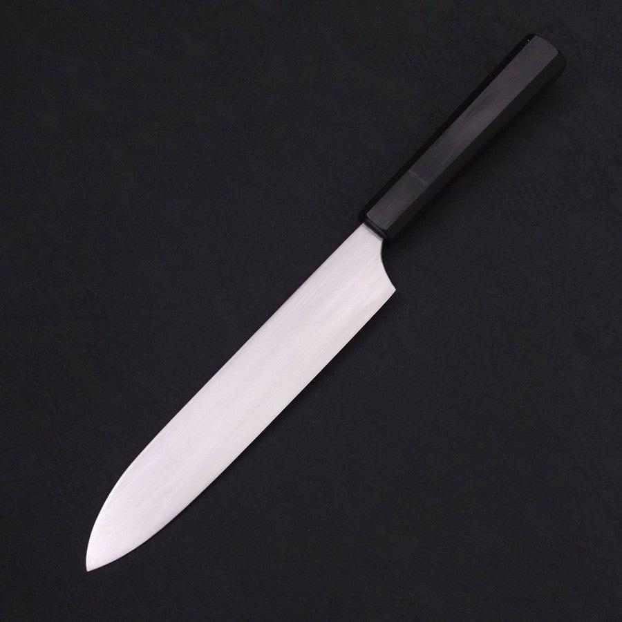Gyuto White Steel #2 Super Polished Buffalo Ebony Handle 190mm