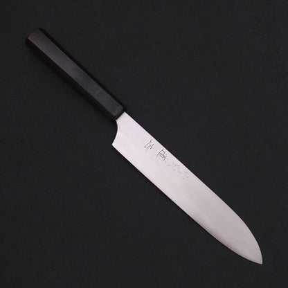 Gyuto White Steel #2 Super Polished Buffalo Ebony Handle 190mm