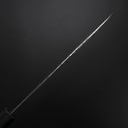 Gyuto White Steel #2 Tsuchime Dark Blue Urushi Handle 180mm