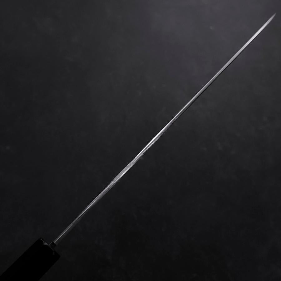 Gyuto White Steel #3 Mirror Honyaki Buffalo Ebony Handle