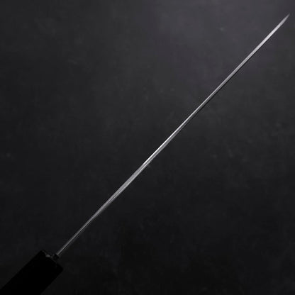 Gyuto White Steel #3 Mirror Honyaki Buffalo Ebony Handle