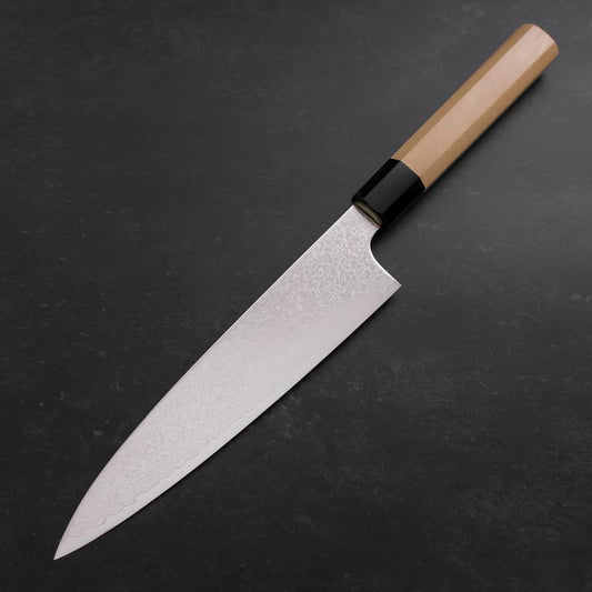 Gyuto ZA-18 Damascus Buffalo Magnolia Handle 210mm