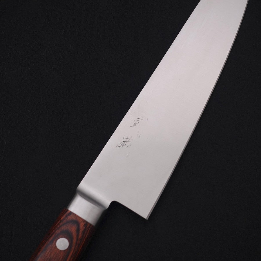 Gyuto knife AUS-8 Polished Western Mahogany Handle 180mm