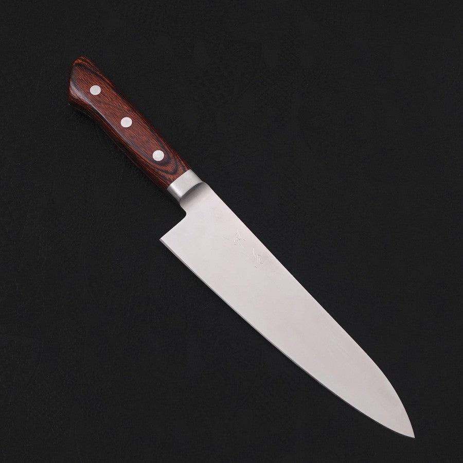 Gyuto knife AUS-8 Polished Western Mahogany Handle 180mm