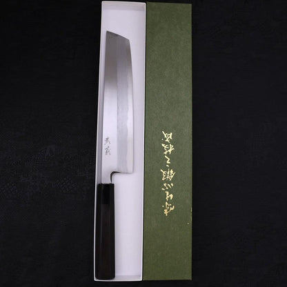 Hamokiri(Honekiri) Blue Steel #2 Kasumi Buffalo Ebony Handle 270mm