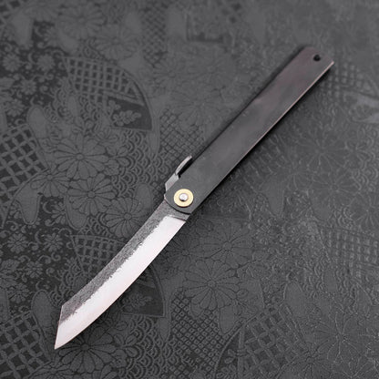 Higonokami Aogami 120mm Black Kurouchi Tsuchime
