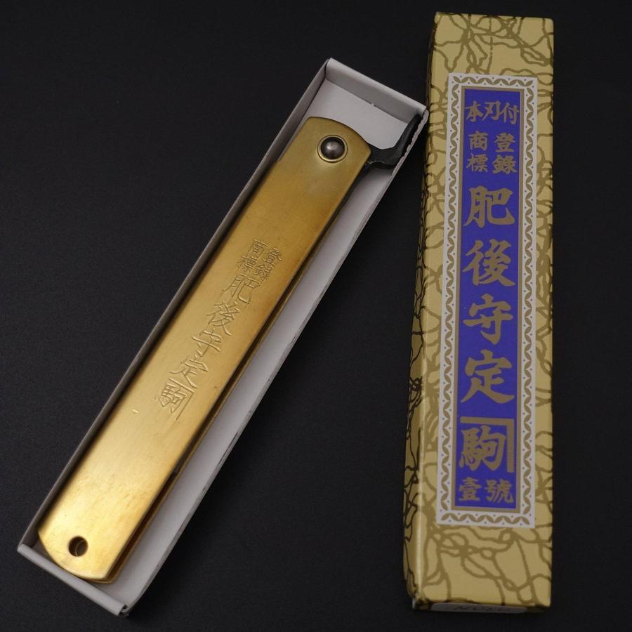 Higonokami Aogami 120mm Gold