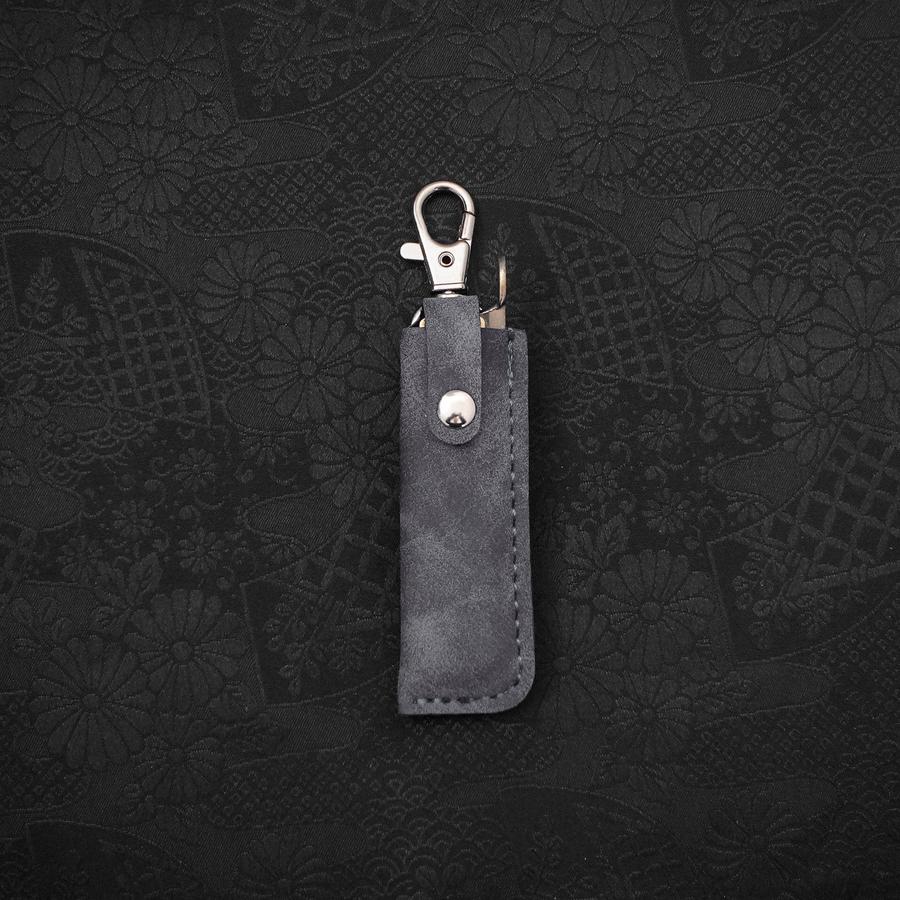 Higonokami Aogami 55mm With Blue Leather Pouch