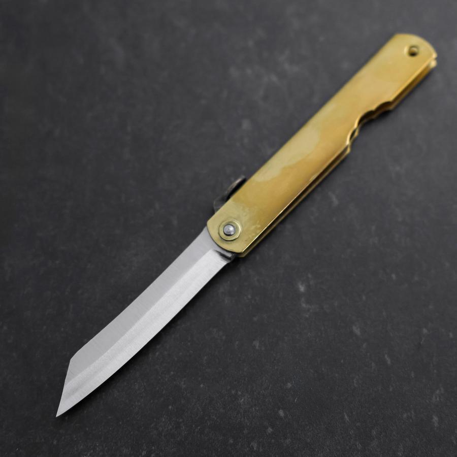 Higonokami Aogami 90mm Brass