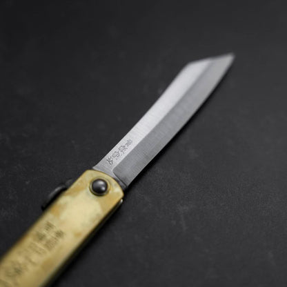 Higonokami Aogami 90mm Brass