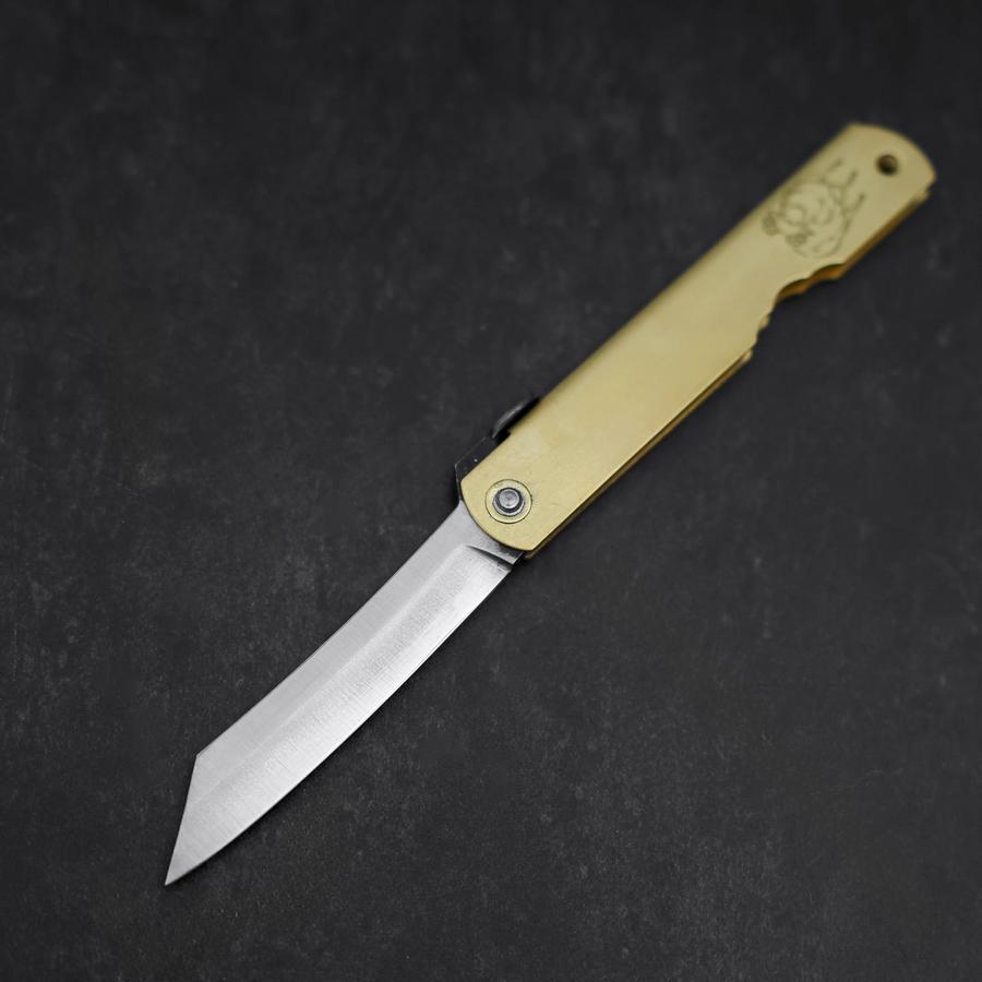 Higonokami Aogami Eto Hitsuji 80mm Brass