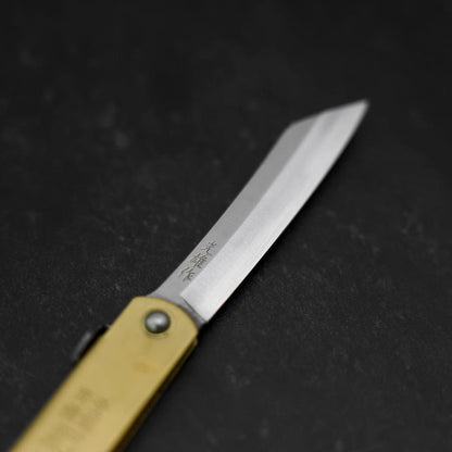 Higonokami Aogami Eto Inoshishi 80mm Brass