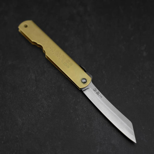 Higonokami Aogami Eto Inu 80mm Brass