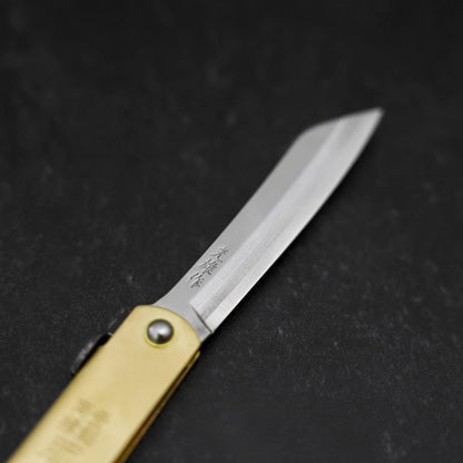 Higonokami Aogami Eto Ne 80mm Brass