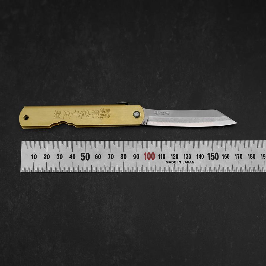 Higonokami Aogami Eto Tatsu 80mm Brass