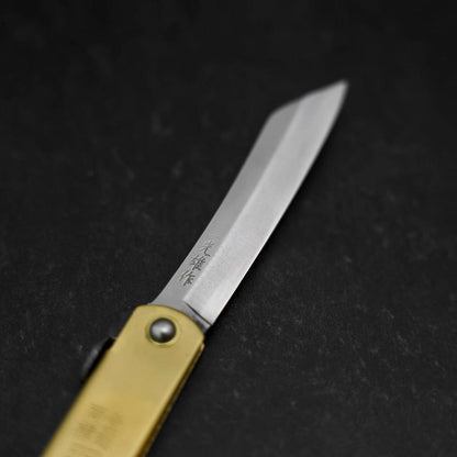 Higonokami Aogami Eto Tora 80mm Brass