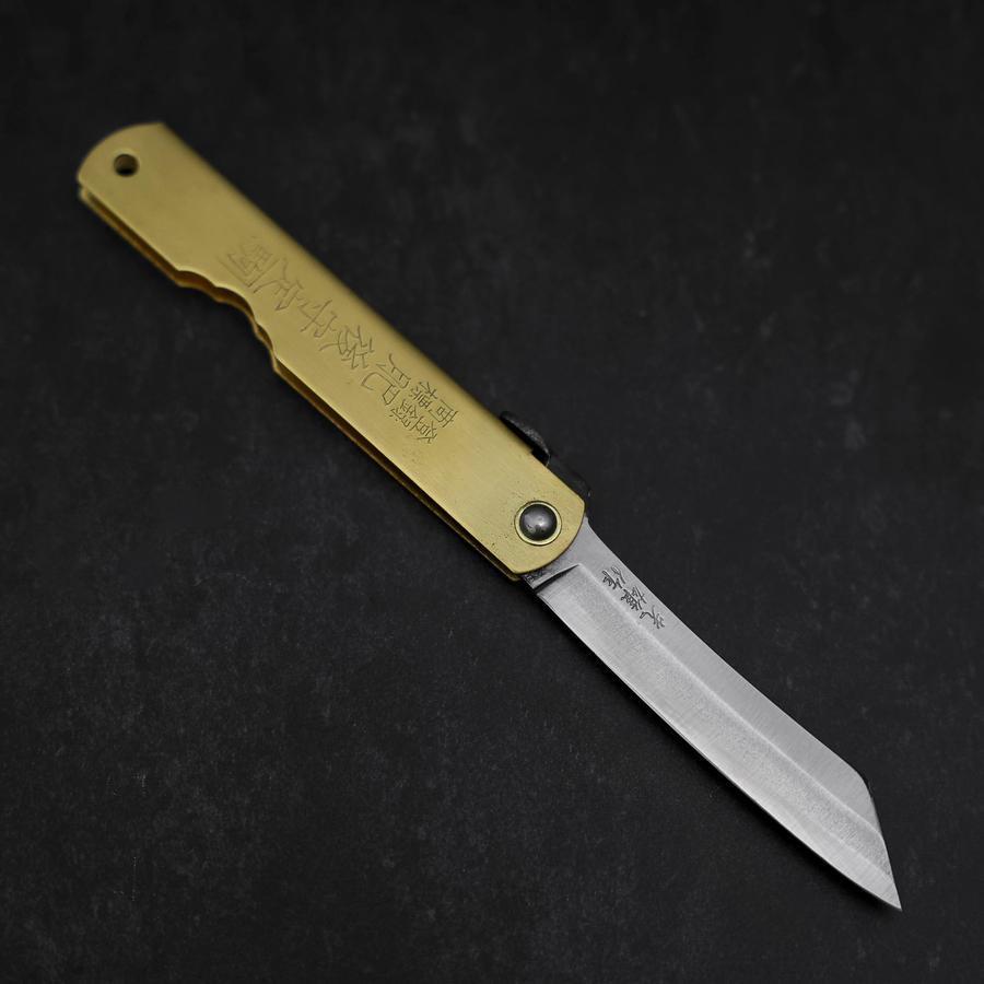 Higonokami Aogami Eto Tora 80mm Brass