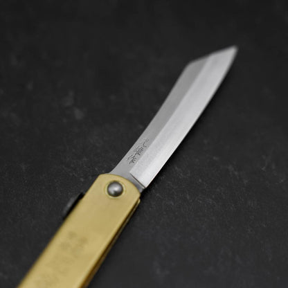 Higonokami Aogami Eto Uma 80mm Brass