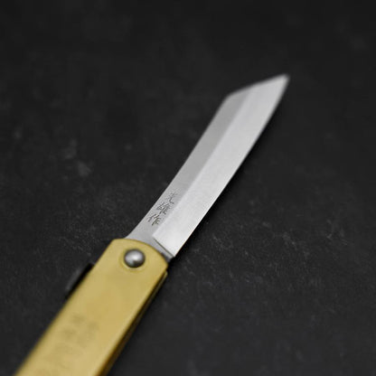 Higonokami Aogami Eto Ushi 80mm Brass