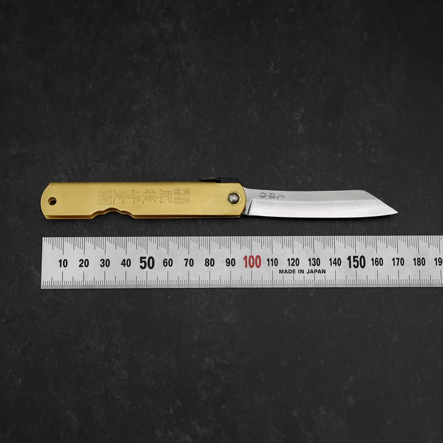 Higonokami Aogami Eto Ushi 80mm Brass